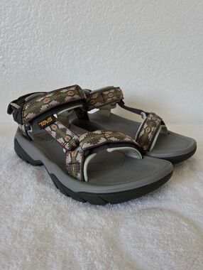 Teva Women's Terra FI 5 Universal Sandals Size 6 Gray Green